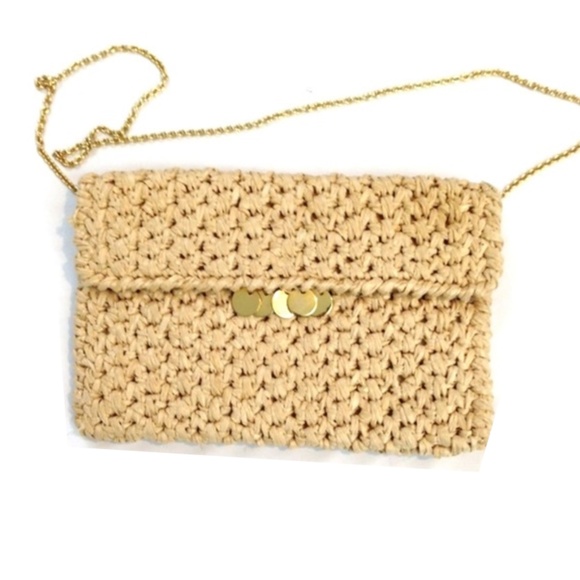 Vintage Handbags - Vintage Rodo Italy Wicker Woven Purse/Clutch
